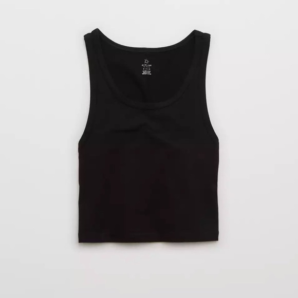 aerie Tops - Aerie Offline OG tank top, medium, black